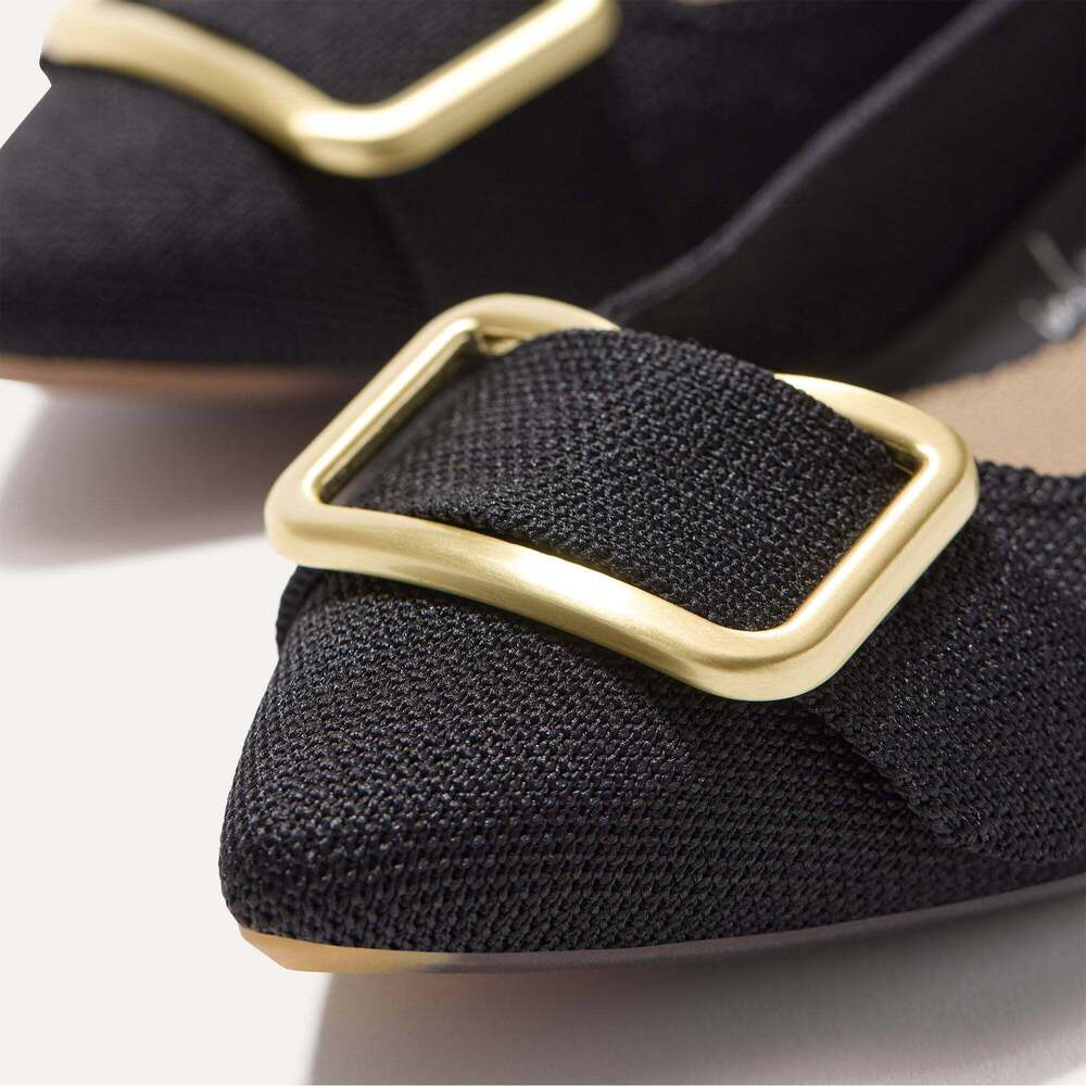 Rothy's The Emblem Point II - Black Size 9 - Picture 2 of 3